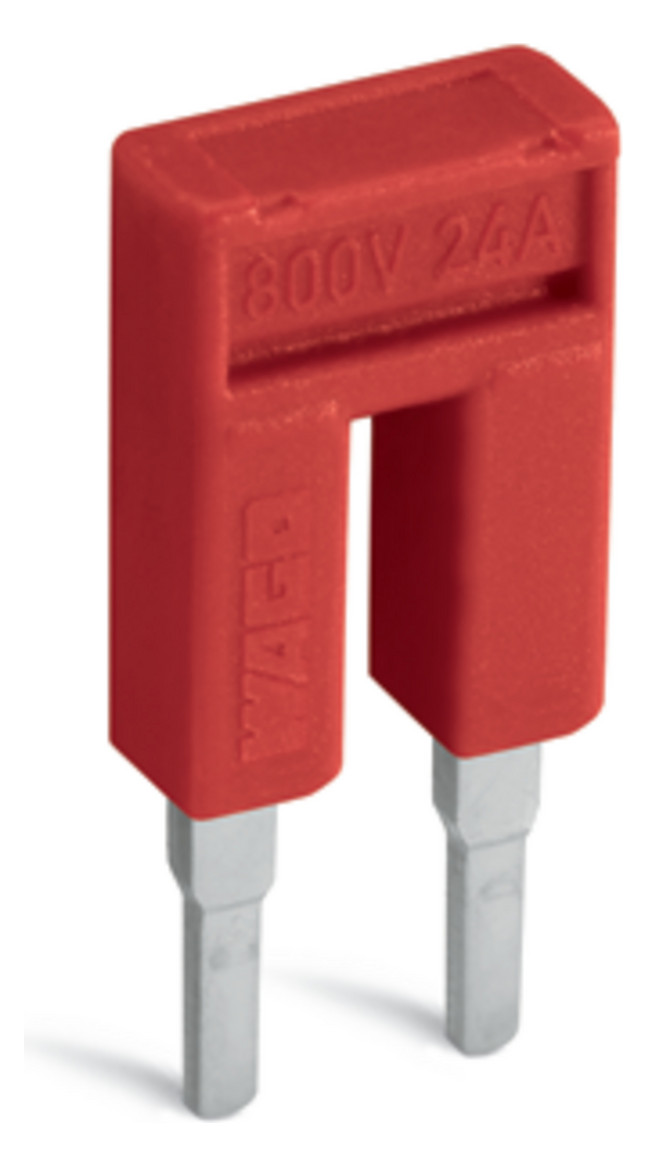 100St. Wago 2002-402/000-005 Brücker 2-fach isoliert rot