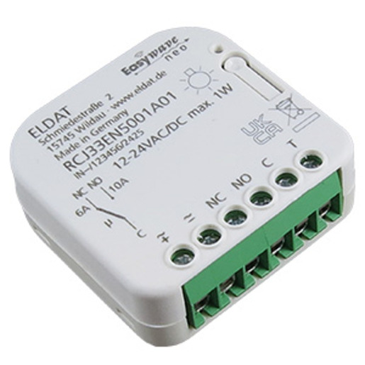 1St. Eldat RCJ33EN5001A01-K, Unterputz-Empfänger, Easywave, bidi, 12-24V, 1x Wechsler, potenzialfrei, Tasteingang