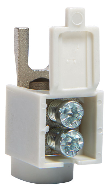 1St. Hager KF81D Anschlussklemme 1P Gabel 1x25mm²...