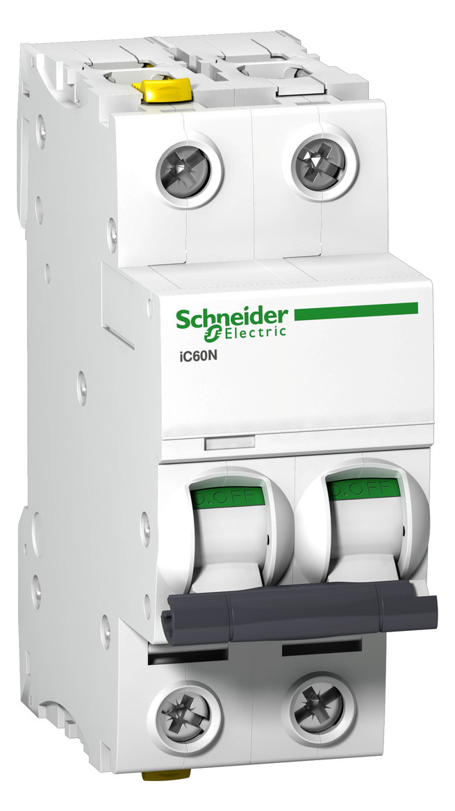 1St. Schneider Electric A9F03202 Leitungsschutzschalter iC60N, 2P, 2A, B Charakteristik Schneider Electric