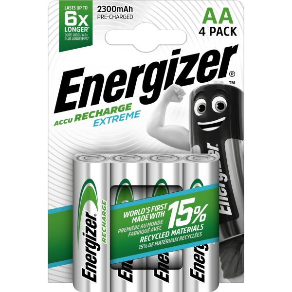 1St. Energizer Accu Rechargeable Extreme Mignon 1,2Volt 2300mAh 4er Blister HR6 2300 mAh (4 Stk.)