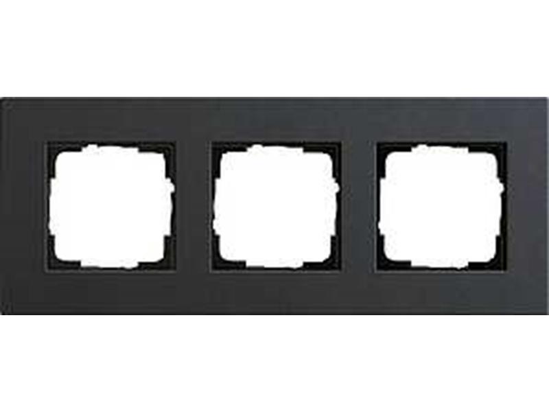 1St. Gira 0213226 Rahmen 3fach Esprit Linoleum-Multiplex Anthrazit