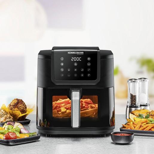 1St. Rommelsbacher FRH 1700 XXL Heissluft Fritteuse, 1.700 W, schwarz/Ed