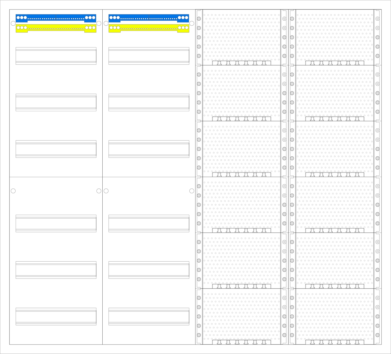 1St. F-Tronic FV4-6-M2 AP Medienverteiler FV4-6-M2, 4-feldrig, 6r, mit MVAP1 7110183