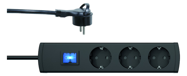 1St. Protec.class PTSD90 3SFS1 TSD 90Toepfe m.Sch. 3f schwarz 1,4m