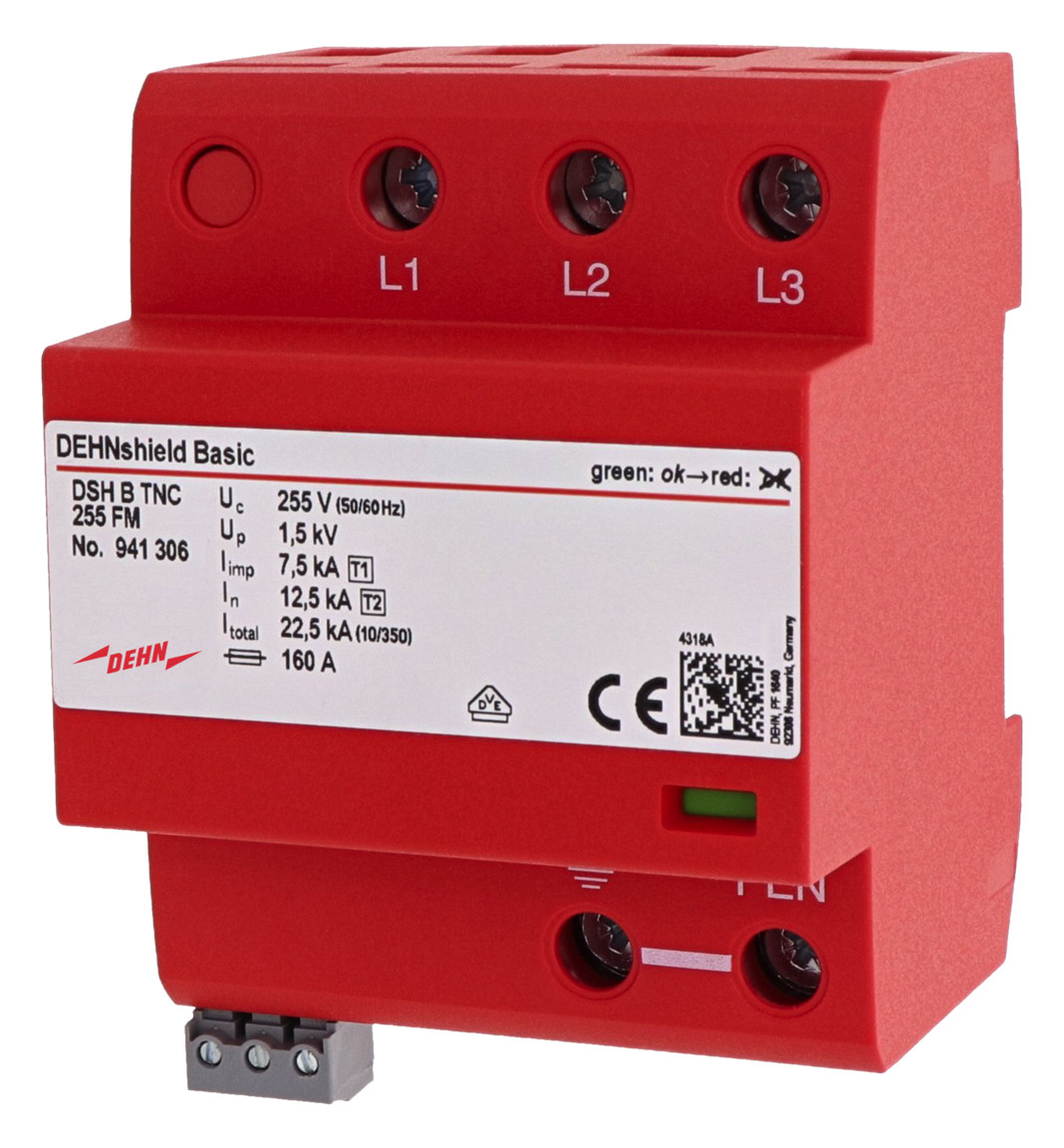 1St. DEHN 941306 DSH B TNC 255FM Kombiabl. T1+2