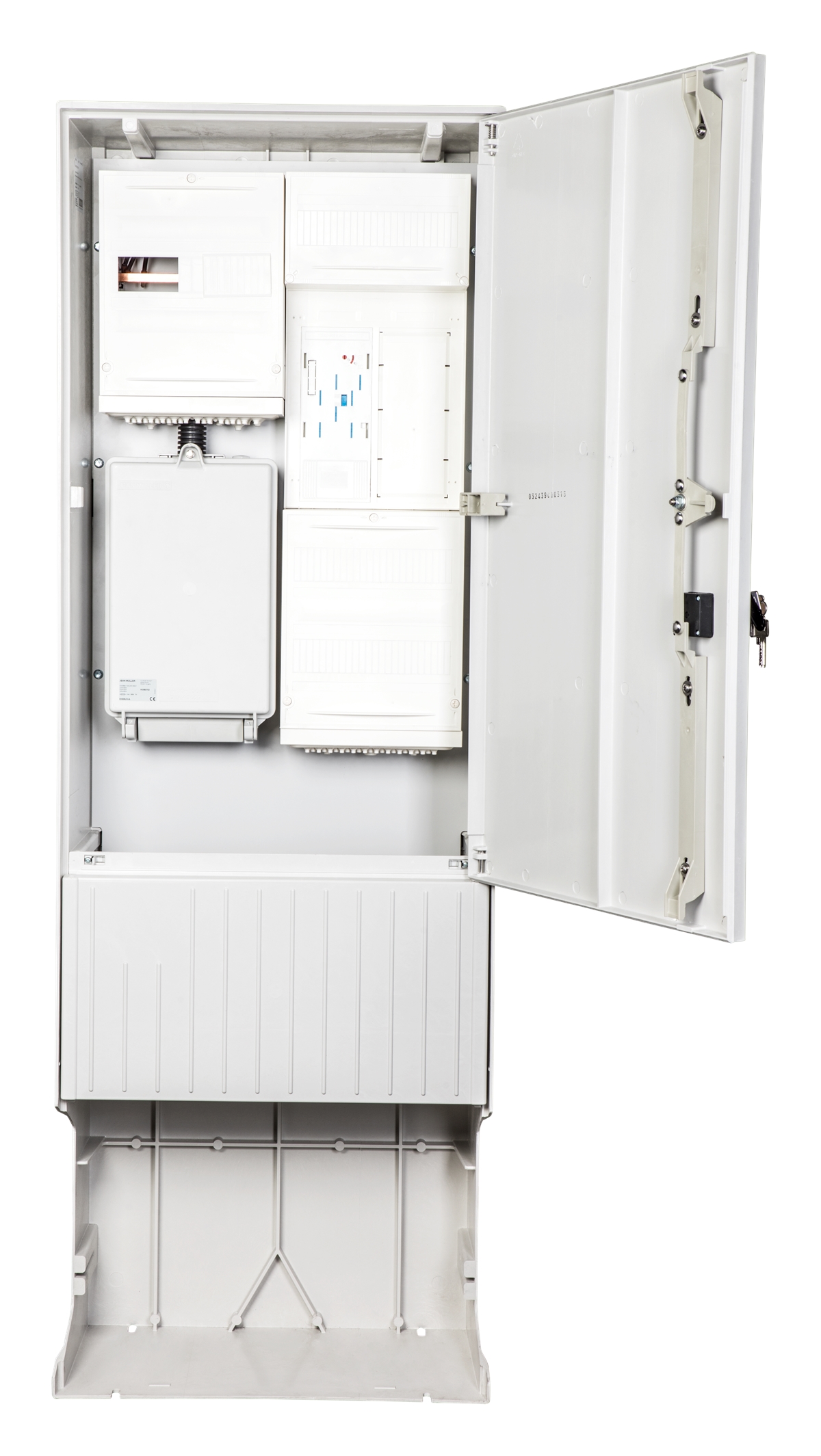 1St. F-Tronic ZSA172-2-eHZ-HAK-HO Zähleranschlusssäule 2-feldrig, H=1710mm, eHZ, ohne Haube, ZSA172-2-eHZ-HAK-HO 7160001