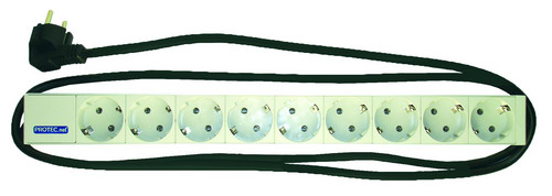 1St. Protec.Net PSSL 19Zoll Steckdosenleiste 9fach