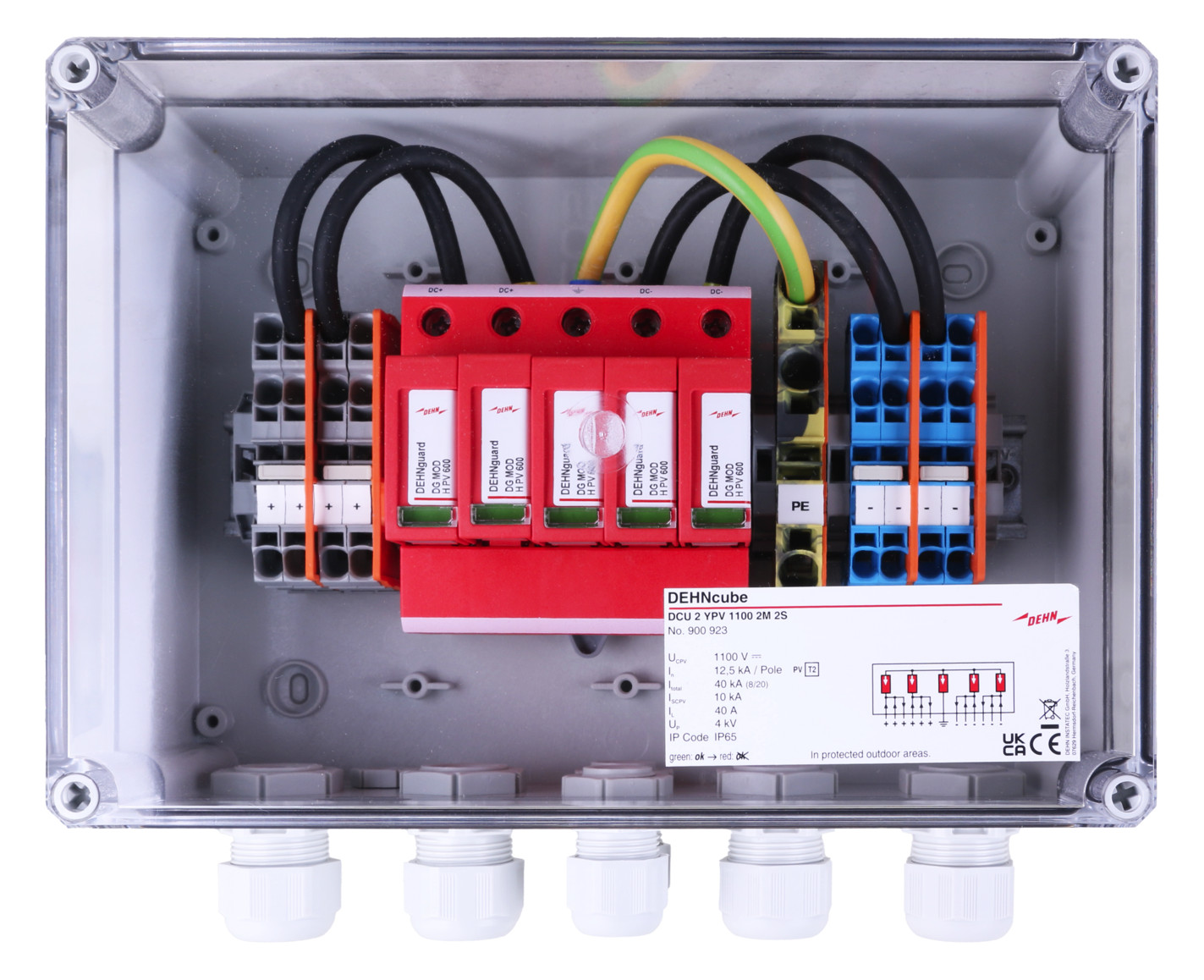1St. Dehn 900923 GAK im Gehäuse IP65 für PV-Anlagen