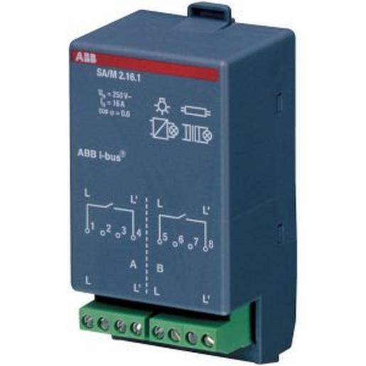 1St. ABB Schaltaktormodul 2fach SA/M2.16.1 16A 2CDG110100R0011