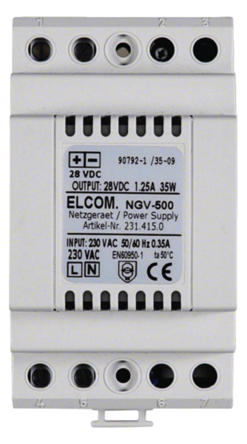 1St. Elcom 2314150 NGV-500 Netzgerät REG 2D-Video