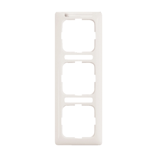 1St. Busch-Jaeger 1723 NSKA-214 Reflex SI Linear-mit Beschriftungsfeld, 3-fach Rahmen Reflex SI alpinweiß