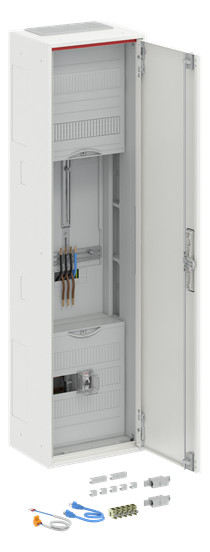 1St. Striebel & John DA17BA Komplettschrank, AP Dreipunkt, A17 1Z Schutzklasse II, Schutzart IP31 verkehrsweiß 2CPX054252R9999