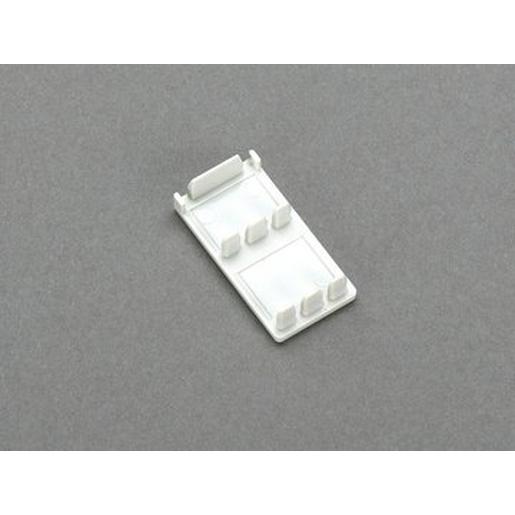 1St. WOEHNER 31084 Endkappe für 3-polige Kammschienen 35 mm