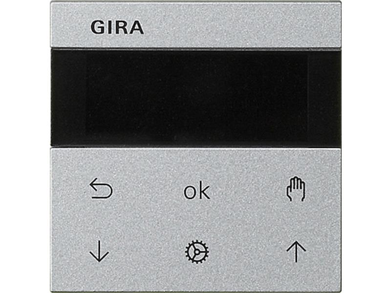 1St. Gira 536626 S3000 Jalousie- und Schaltuhr Display System 55 Farbe Alu