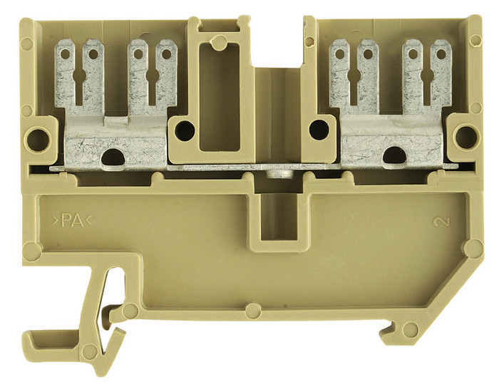 100St. WEIDMUEL AST 1/35 6.3/2.8 Durchgangs-Reihenklemme, Flachsteckansch