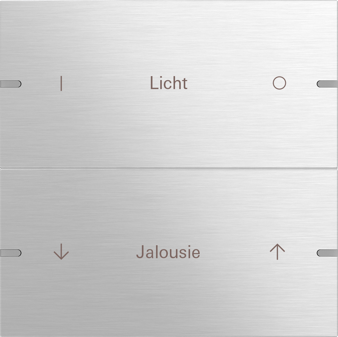 1St. Gira 503217 Wippenset 2f indiv. Tastsens.4 TS4 Aluminium