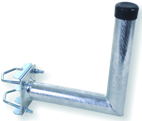 1St. WEIss MAS4825 Mastausleger Stahl 25cm mit Schelle