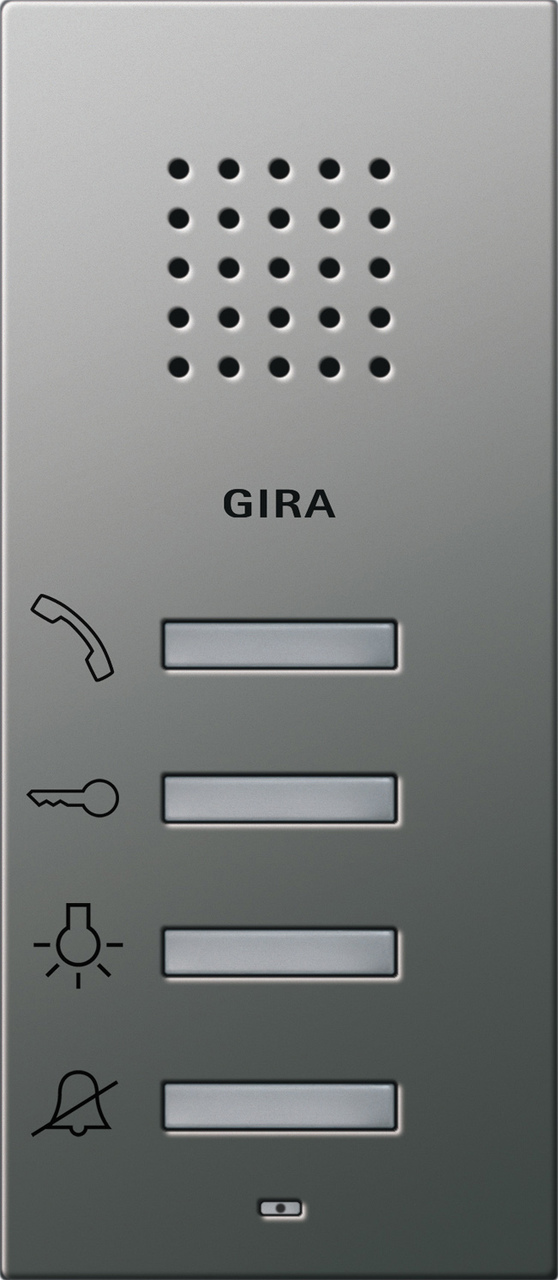 1St. Gira 1250600 Wohnungsstation AP System 55 Edelstahl