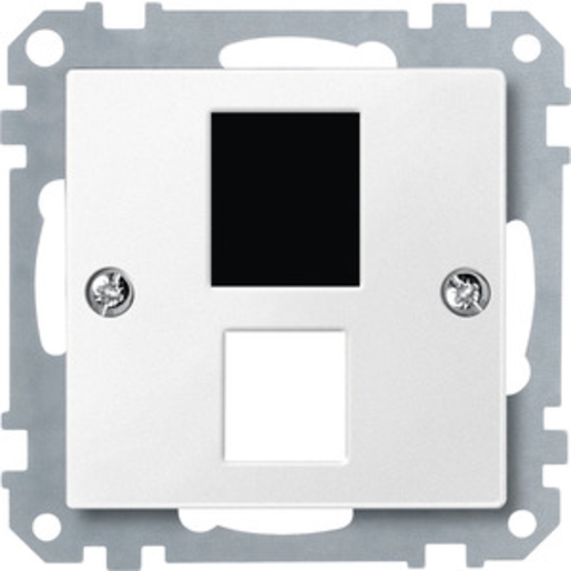 1St. Merten 295719 Zentralplatte für Steckverbinder Modular Jack polarweiß Sys. M...