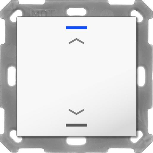 1St. MDT Taster Light 1-fach BE-TAL5501.A1 RGBW reinweiß glänzend 1St. MDT Taster Light 1-fach BE-TAL5501.A1 RGBW reinweiß glänzend