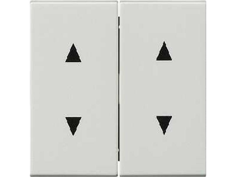 1St. Gira 115027 Wippen mit Pfeilsymbolen System 55 Reinweiß matt