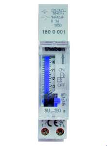 1St. Theben 1800001 Reiheneinbau-Schaltuhr 24 Stunden Segment-Programm, Gangreserve, SUL 180 a SUL 180 a