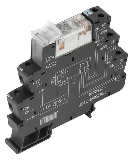 10St. Weidmüller TRS 24-230VUC 2CO Relais- Koppler 2We 24...230VUC 8A 1123580000