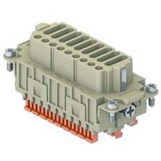 1St. ILME CDSHF 27 Buchseneinsatz, Gr.77.27, 27P+PE, Silber