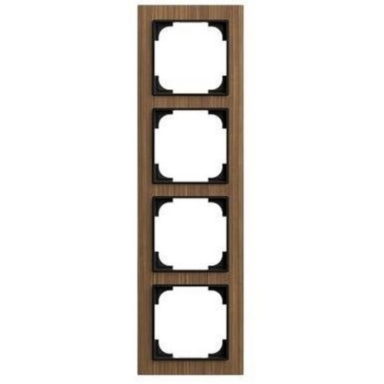 1St. Busch-Jaeger 1724-4086 Rahmen 4-fach Holz Walnuss