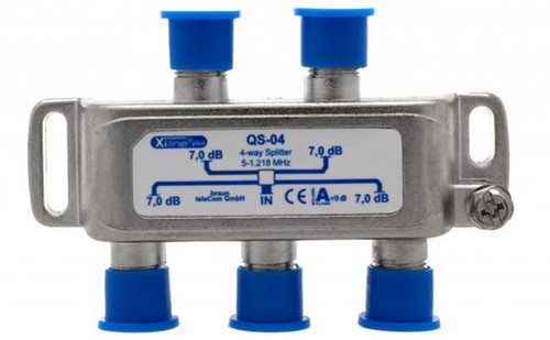 1St. Brauntelecom QS04 F-4-fach Verteiler 5-1.218 MHz