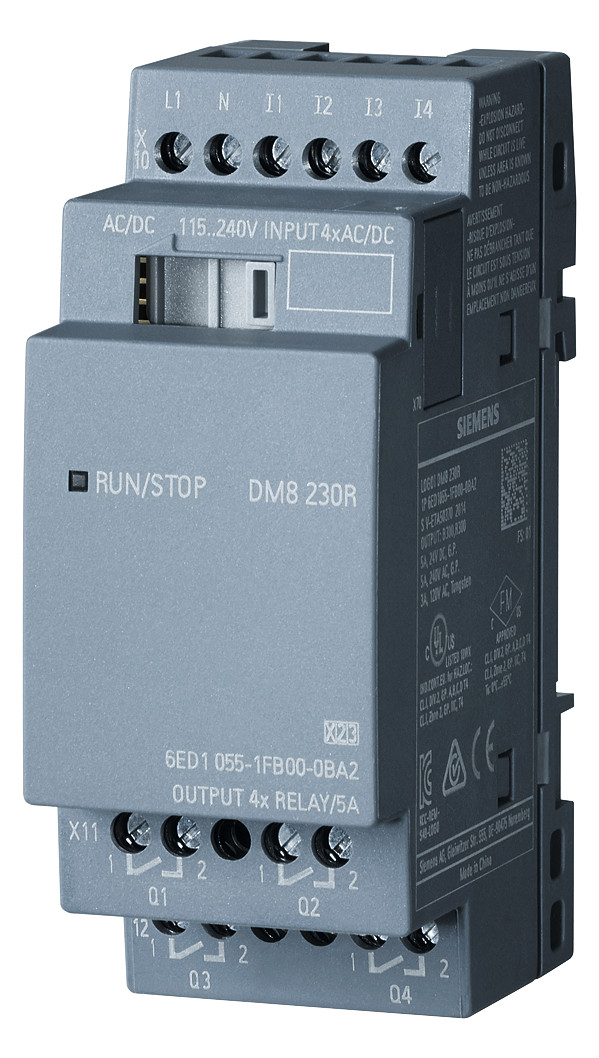 1St. Siemens 6ED1055-1FB00-0BA2 LOGO! DM8 230R für LOGO! 8 1St. Siemens 6ED1055-1FB00-0BA2 LOGO! DM8 230R für LOGO! 8...