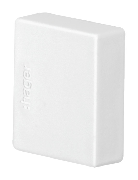 1St. Hager LF2002069016 Endstück zu LF/LFH 20x20mm verkehrsweiß