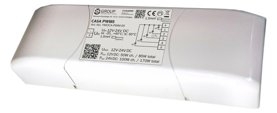 1St. RP Casambi Dimmer PWM5 YMOCA-PWM-05 5 Kanal RGB-CCT 12V/24V max 10A