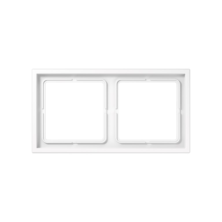 1St. Jung LSZ982BFWW Rahmen 2fach bruchsicher für waagerechte und senkrechte Kombination LSZ 982 BF WW