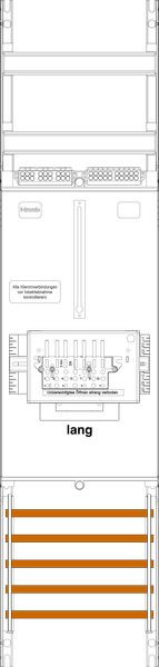 1St. F-Tronic Z1BL-ZSK Zählerfeld Z1BL-ZSK, 1-feldrig, H=1050mm, 1-3.HZ lange Kabel, 1 ZSK-Set 7141451