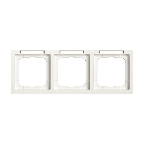 1St. Busch-Jaeger 1733-184 NSK future mit Beschriftungsfeld, 3-fach Rahmen future studioweiß