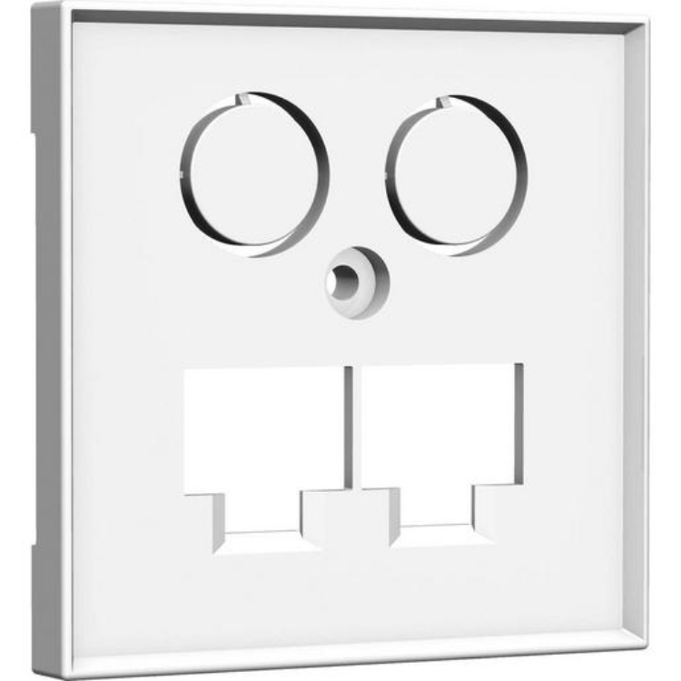 1St. Homeway HW-ZLLRWG55V1 Zentralplatte TV + LAN/LAN (55 x 55mm)