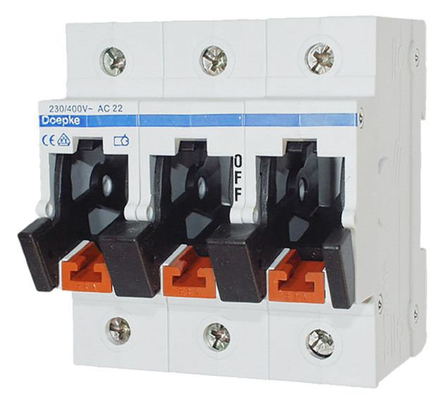 1St. Doepke Lasttrenner D 63A 3-polig D0-63A/3p im Leergehäuse 09980103