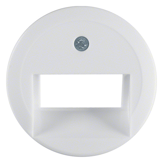 1St. Berker 1409 Zentralstück für UAE Steckdose 2fach 1930/Glas/Palazzo polarweiß glänzend