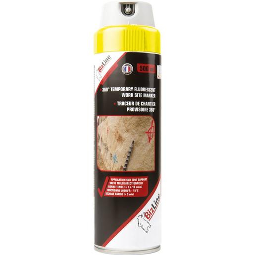 1St. Bizline BIZ 740107 Multidirektionaler, leuchtender Baumarkierer 500 ml, gelb