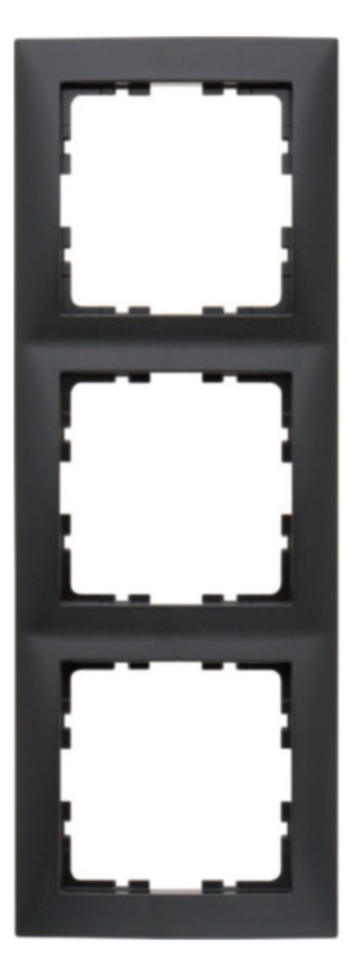 1St. Berker 10139949 Rahmen 3fach S.1 anthrazit matt