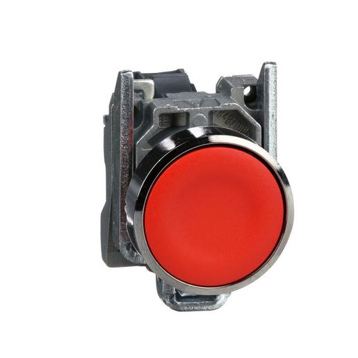 1St. Schneider Electric XB4BA42 Drucktaster, flach, rot, 1Ö, tastend