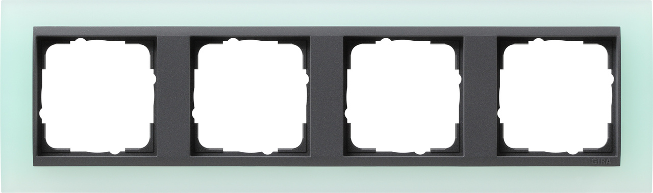 1St. Gira 021485 Rahmen 4fach Zwischenr. AN Event Opak Mint