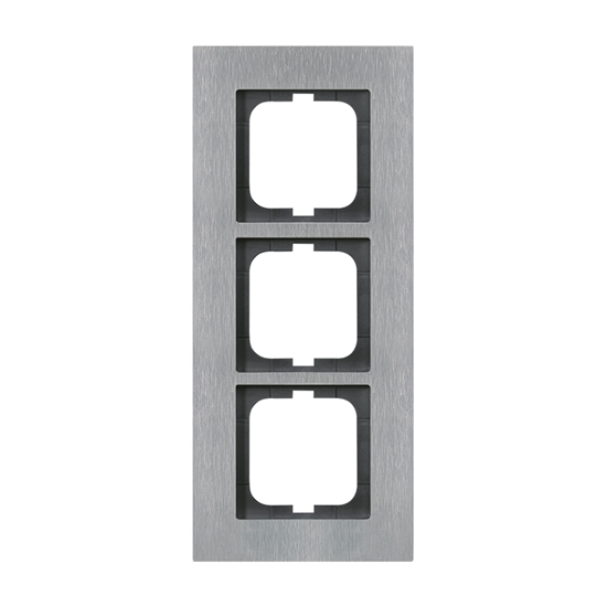 1St. Busch-Jaeger 1723-860 3-fach Rahmen carat edelstahl