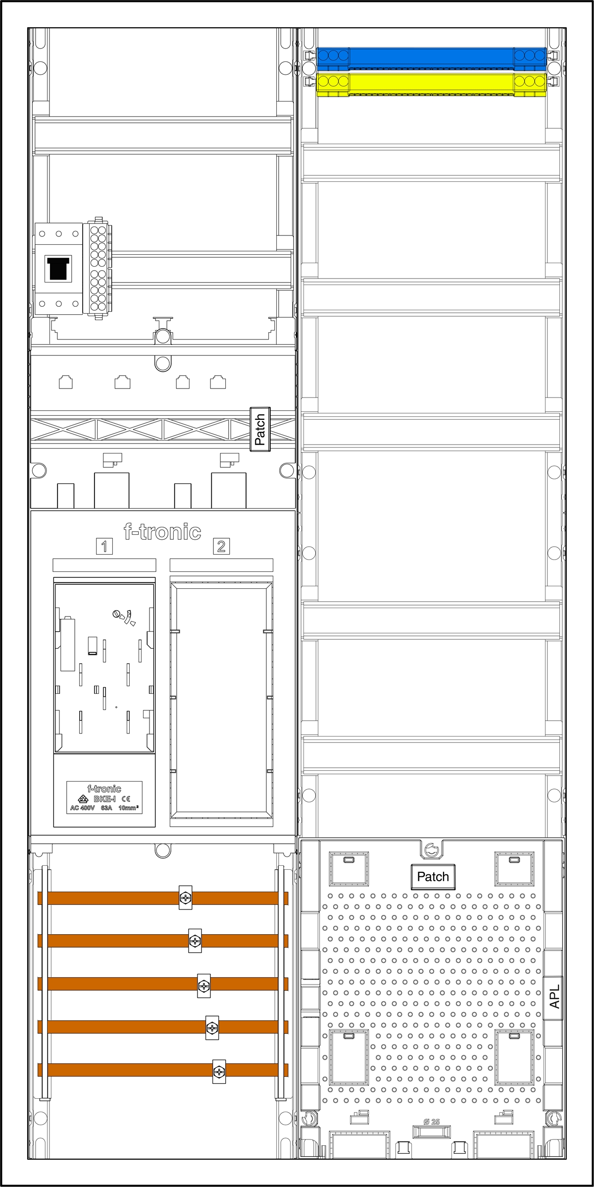 1St. F-Tronic EHZ721APZODSHP EHZ721APZODSHP, 1 ZP,1 R, 1 VAPZ inkl. APL, HSP, 2 PPV, 1 PL150 7195157