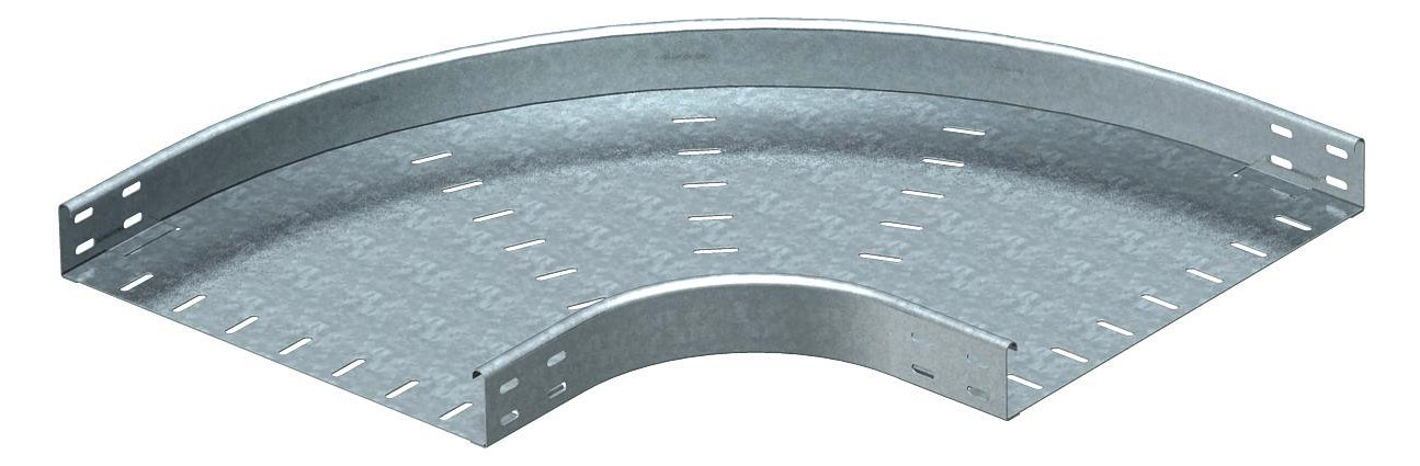 1St. OBO Bettermann RB 90 660 FS Bogen 90 für Kabelrinne, horizontal