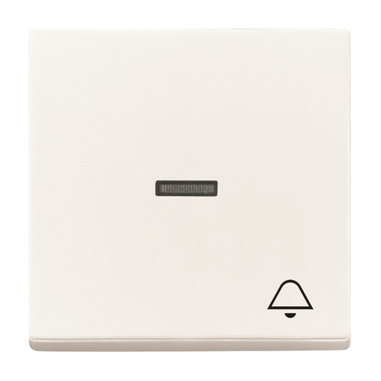 1St. Busch-Jaeger 1789 KI-84 Wippe mit Aufdruck, mit kleiner transparenter Kalotte carat studioweiß