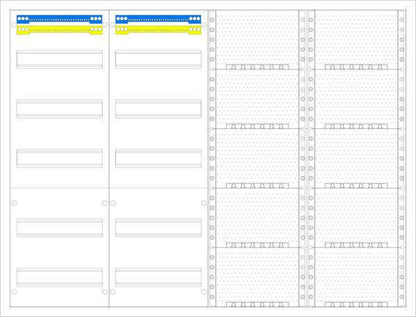 1St. F-Tronic FV4-5-M2 AP Medienverteiler FV4-5-M2, 4-feldrig, 5r, mit MVAP1 7110179