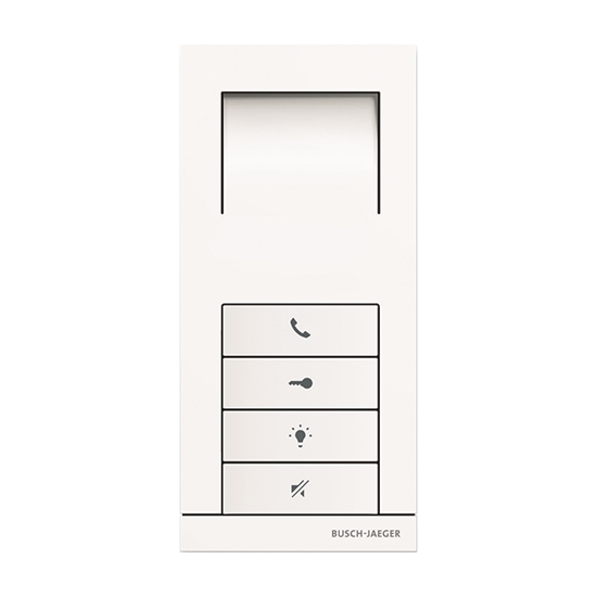 1St. Busch-Jaeger 83210 AP-624 Innenstation Audio Busch-WElcome (2-Draht-System) studioweiß matt